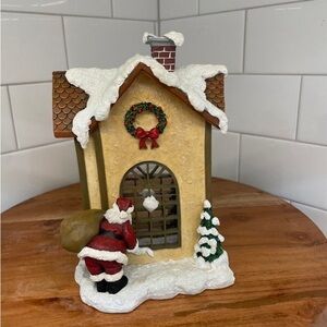 Santa Clause Enesco Water Snow Wheel 2001 T29